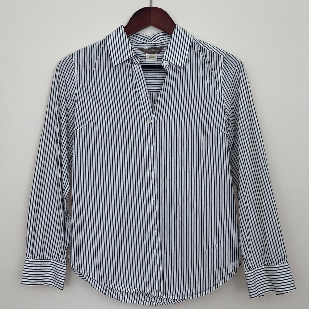Tommy Bahama Sz 4 Women's Striped Button-down